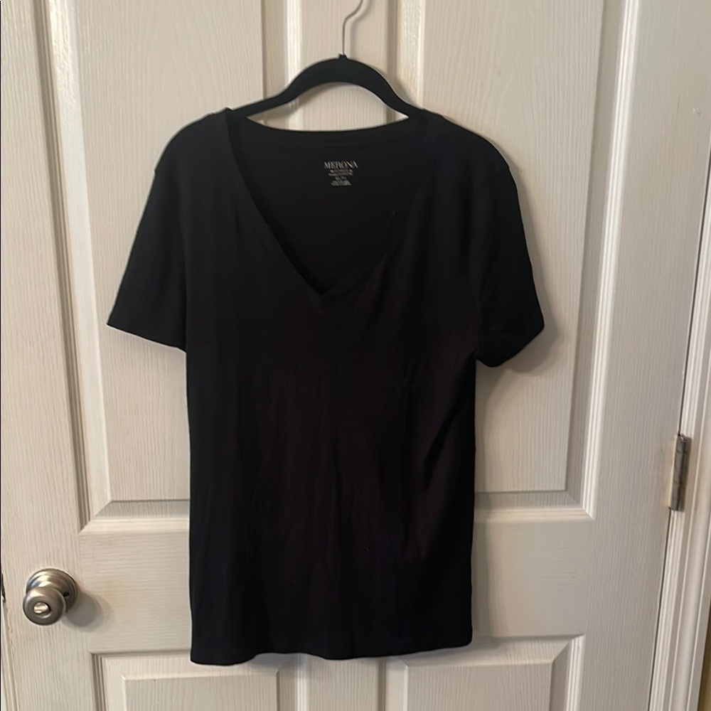 Black V-Neck T-Shirt